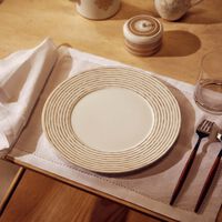 Aboro Dinner Plate Round White 27cm bernardaud aboro dinner plate round white 27cm