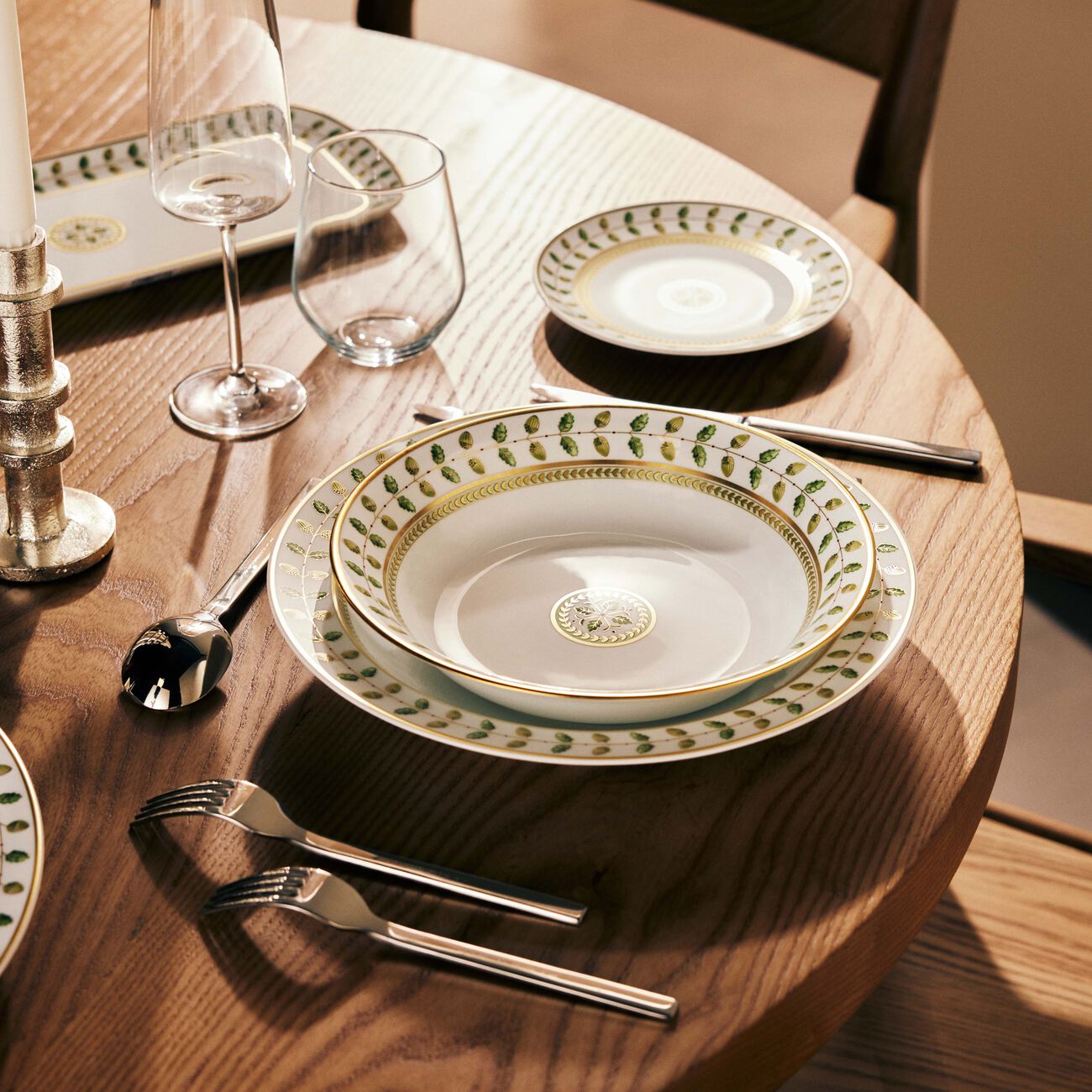 bernardaud open vegetable bowl green