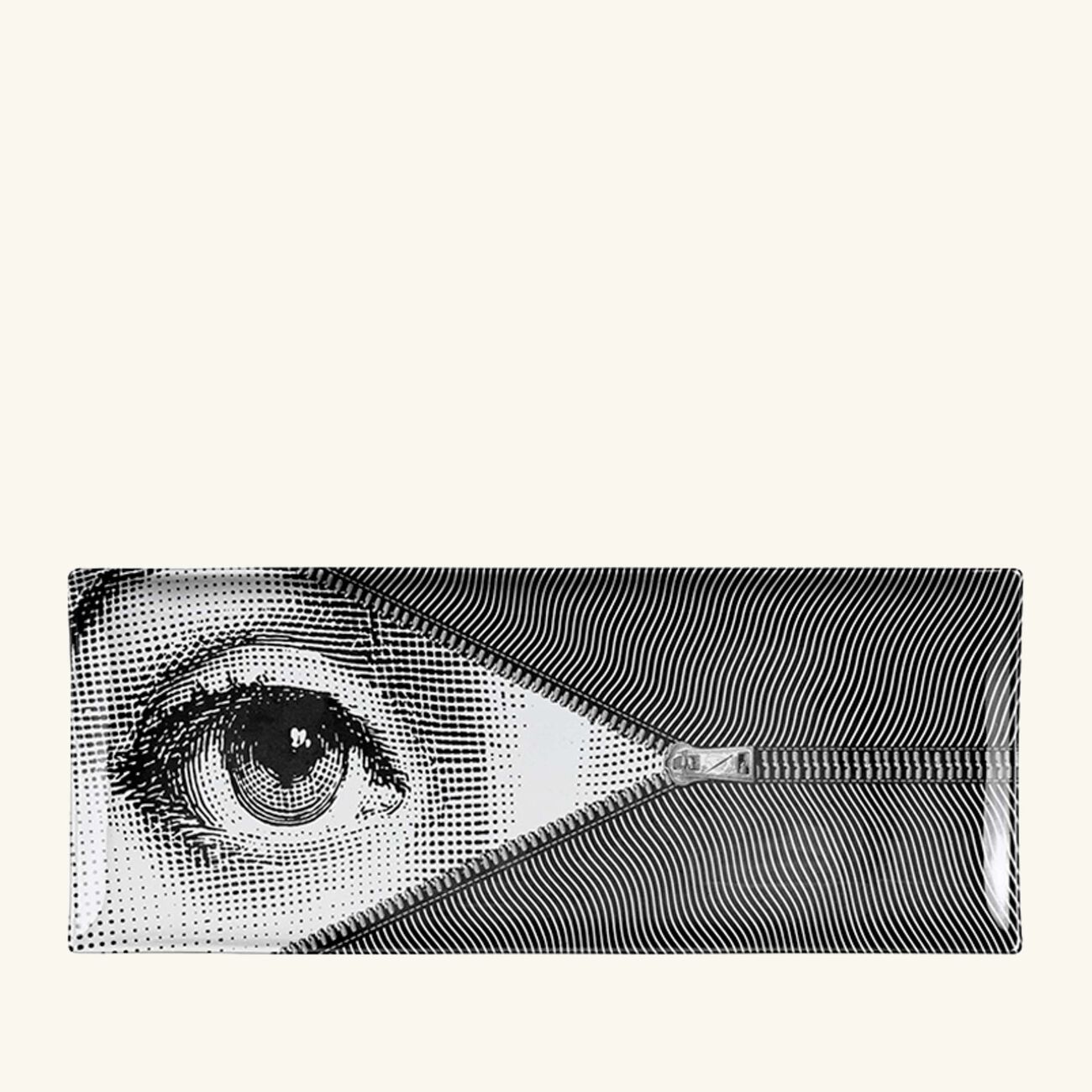 fornasetti tema e variazioni no 401 tray rectangular small grey