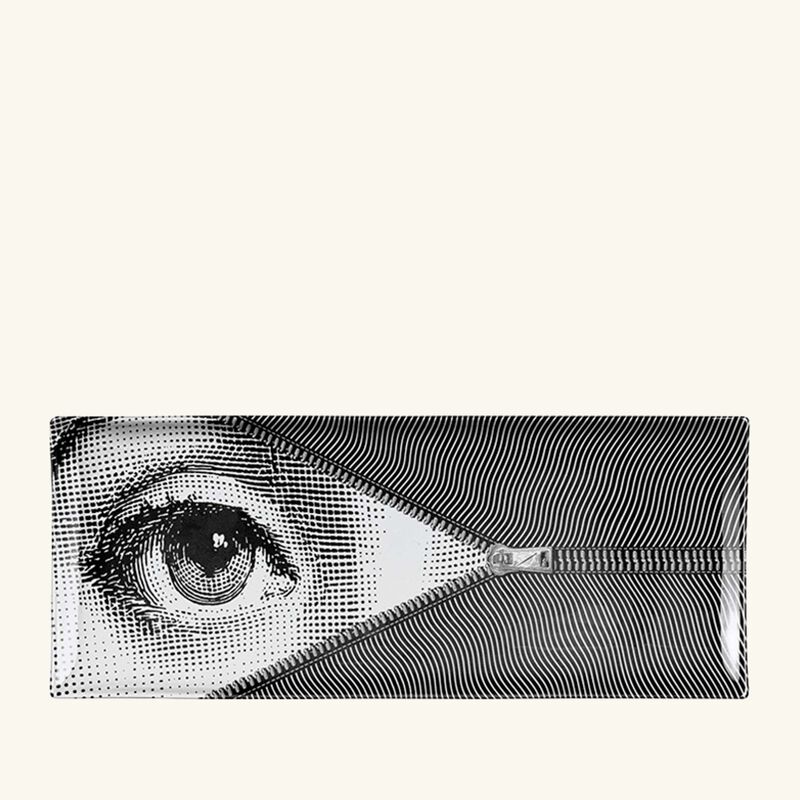 fornasetti tema e variazioni no 401 tray rectangular small grey