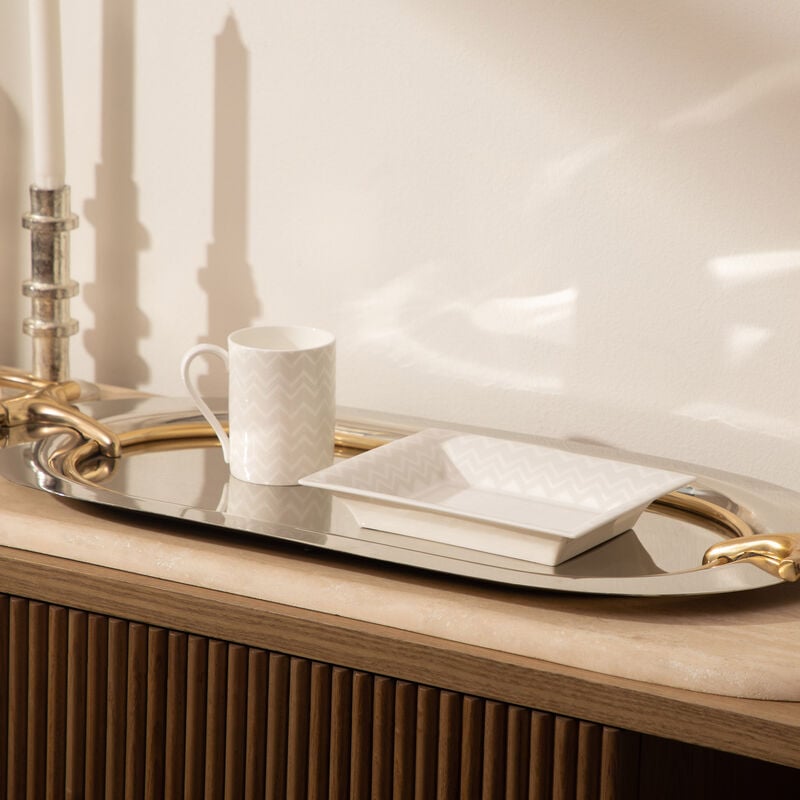 missoni home zig zag tody tray rectangular large white