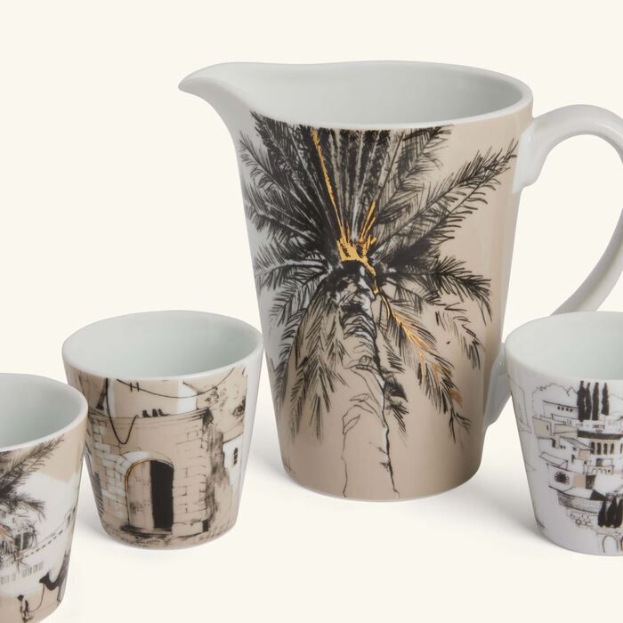 silsal nassem jug   cup set of 4