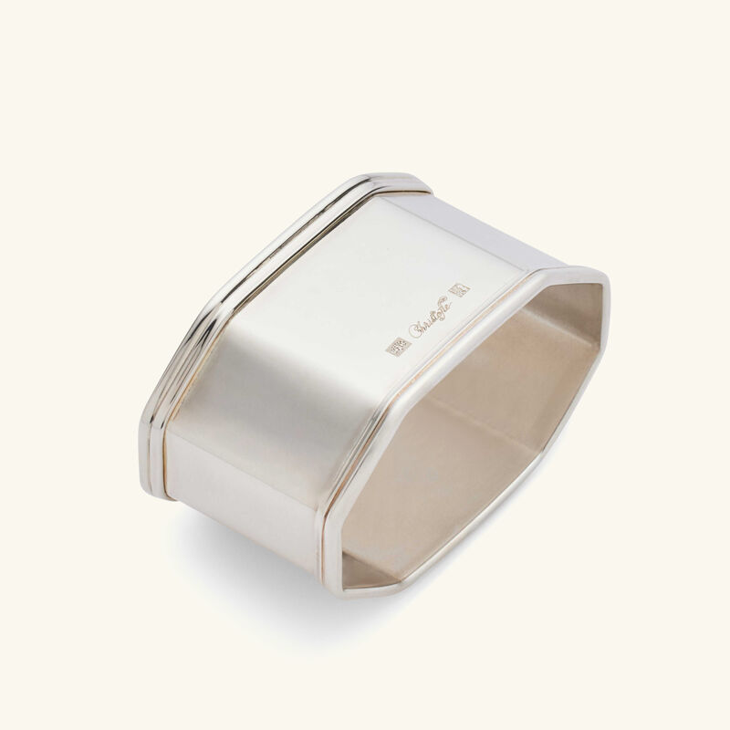 كريستوفل حلقة المناديل آن باللون الفضي