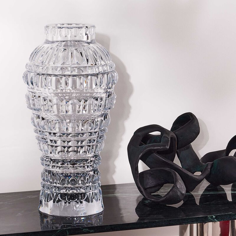 New Antique Amphora Vase Clear Large baccarat new antique amphora vase clear large