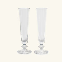 baccarat mille nuits champagne glass clear set of 2