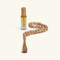 لايت اوف سكينة طقم شكر كاراميل شيل من عطر ومسبحة