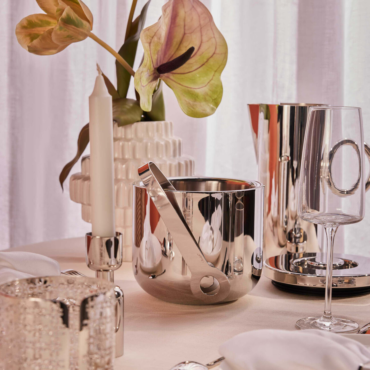 كريستوفل ملقط ثلج أو من الستانلس ستيل