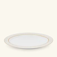 Sauvage Blanc Serving Platter Oval Gold 39cm bernardaud sauvage blanc serving platter oval gold 39cm