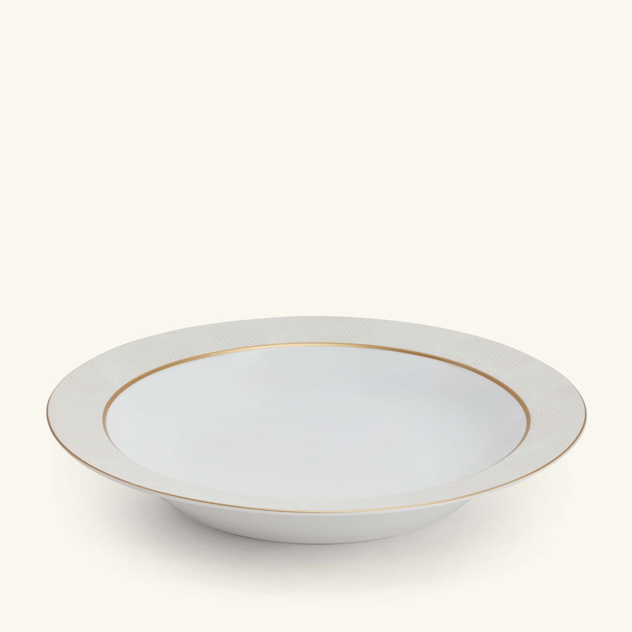 bernardaud sauvage blanc serving bowl gold 29cm
