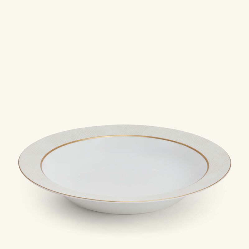 bernardaud sauvage blanc serving bowl gold 29cm
