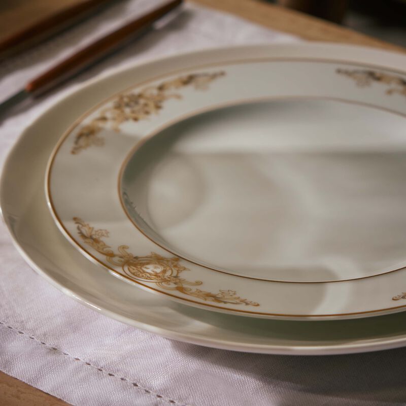 versace medusa gala dessert plate round white 22cm