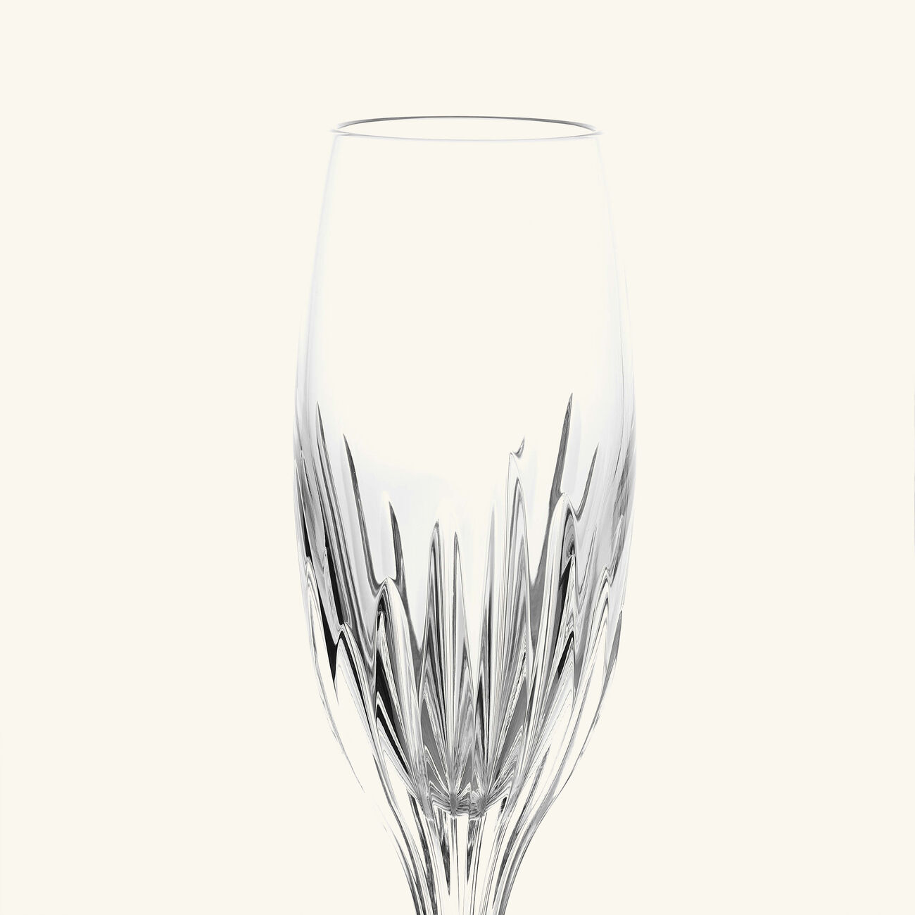 baccarat massena flute champagne glass clear set of 2