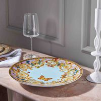 Le Jardin de Versace Charger Plate Round Blue 33cm le jardin de versace charger plate round blue 33cm