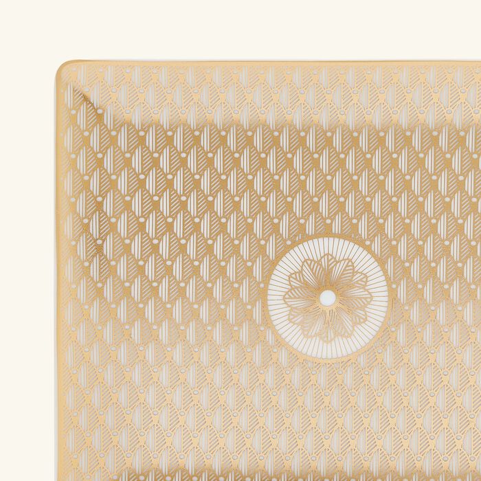 christofle malmaison imp riale tray rectangular gold 17x15cm