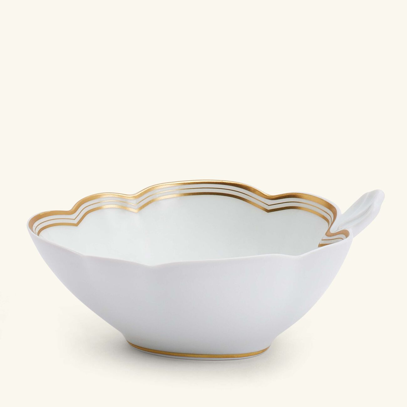 bernardaud pompadour serving bowl gold