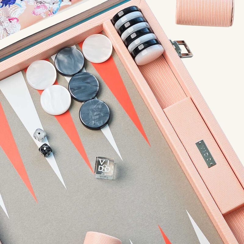 Apricot Lizard Backgammon Set vido apricot lizard backgammon set