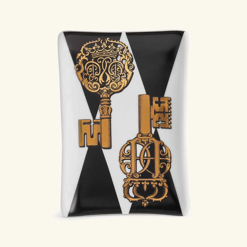 fornasetti chiavi ashtray rectangular small