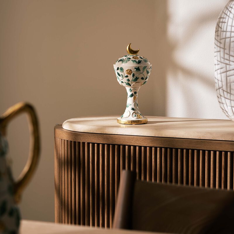 villari taormina incense burner green