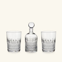 waterford mastercraft irish lace decanter set clear