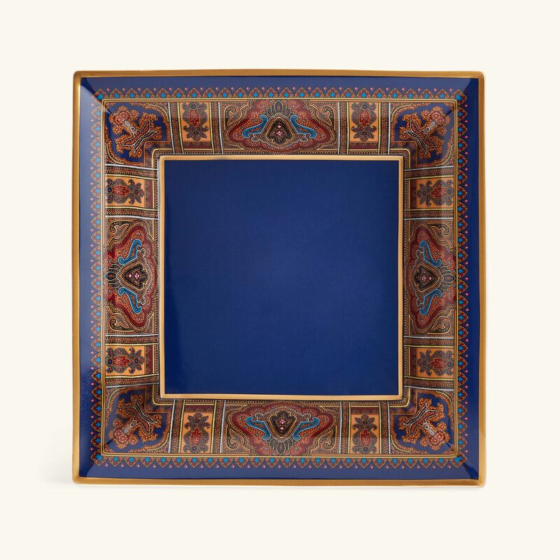 Cachemire Trinket Tray Square Medium Blue etro cachemire trinket tray square medium blue