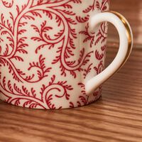 Collection Braquenié Coffee Cup & Saucer Red Set Of 2 bernardaud collection braqueni coffee cup saucer red set of 2