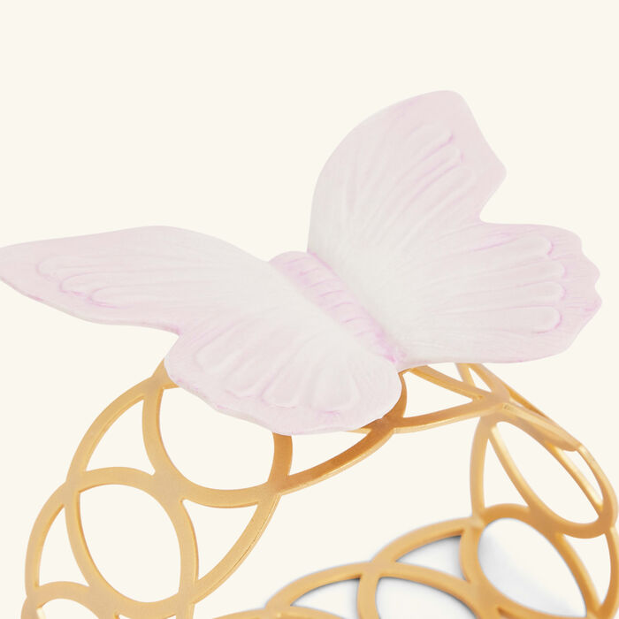 villari butterfly napkin ring pink set of 4