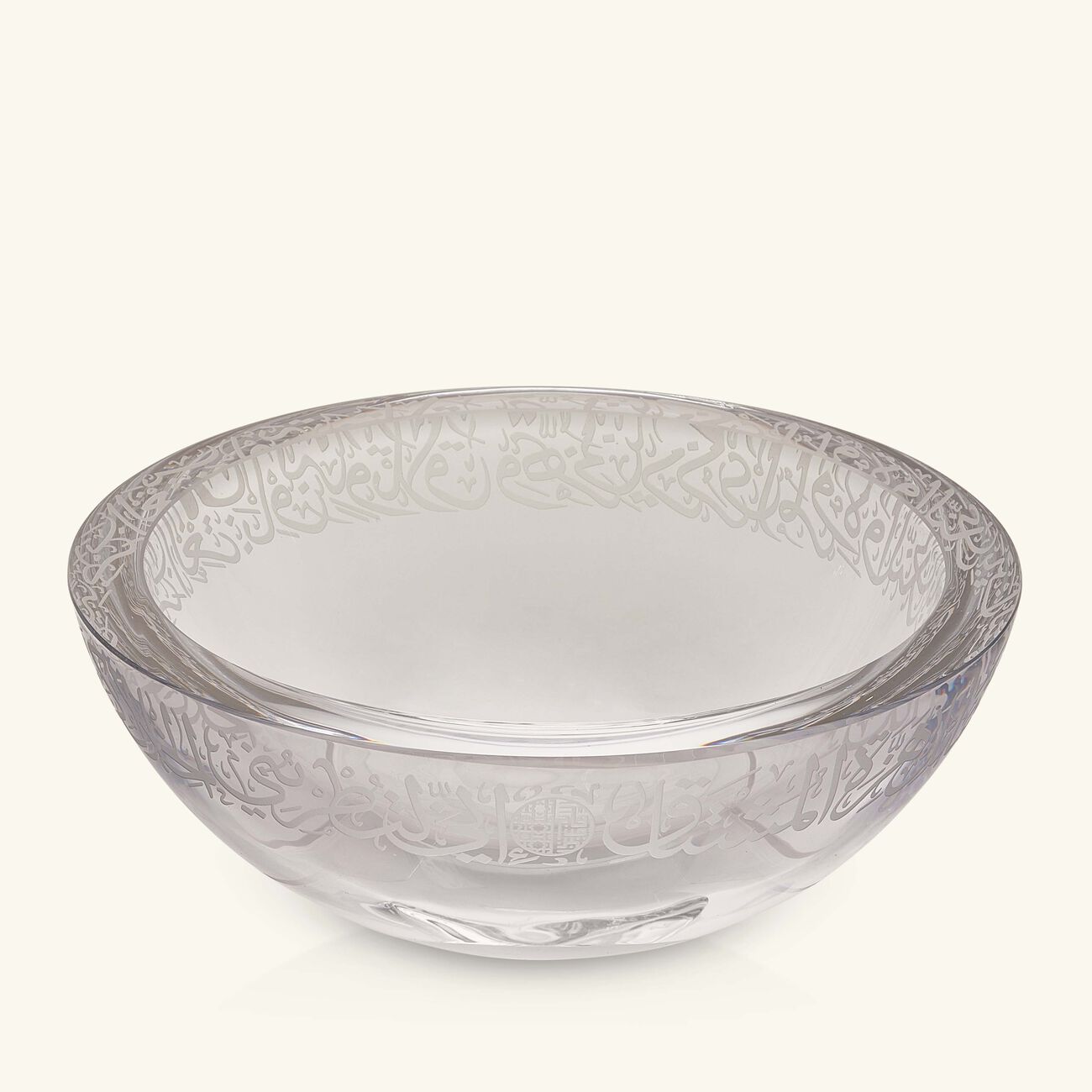 dimlaj thuluth serving bowl clear 27cm