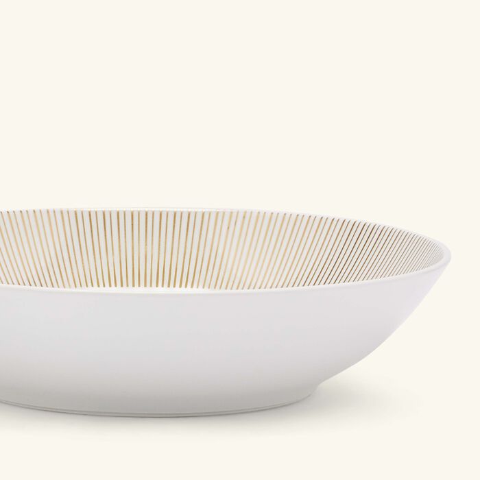 bernardaud sol soup plate round gold 19cm