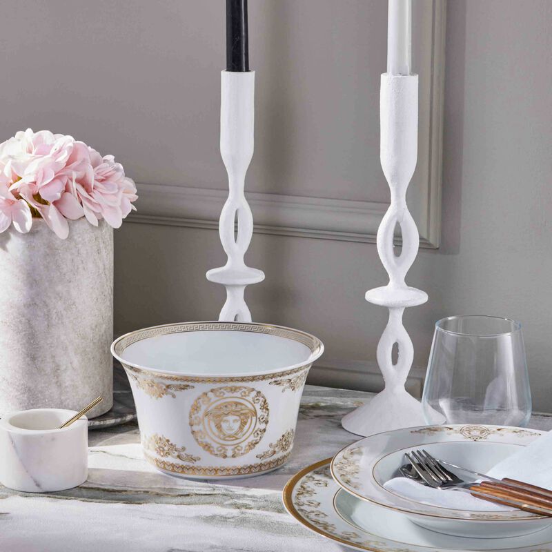 Medusa Gala Salad Bowl White 17cm versace medusa gala salad bowl white 17cm