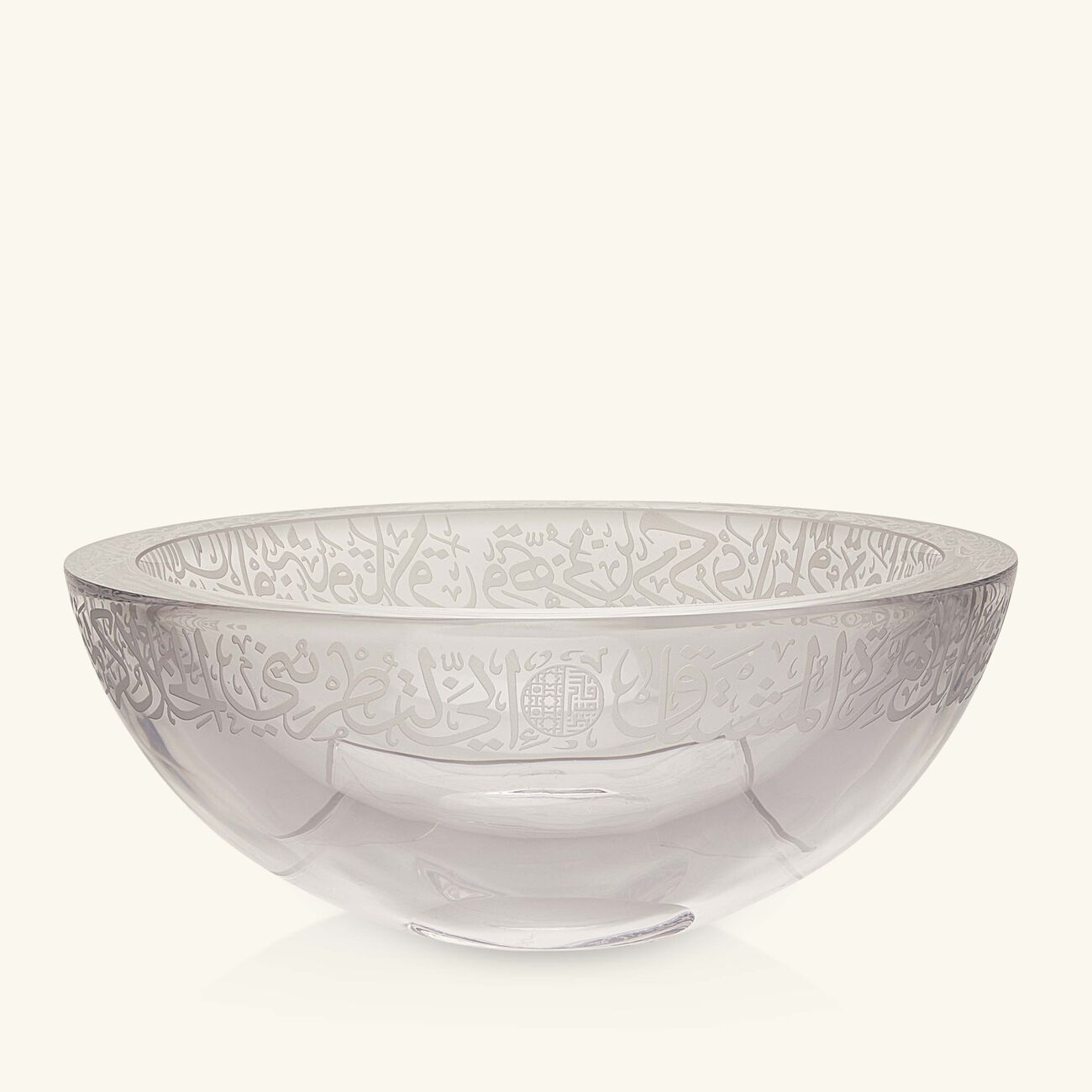 dimlaj thuluth serving bowl clear 27cm