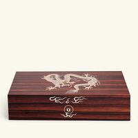 إيلي بلو صندوق حفظ السيجار دراجون باللون البني