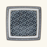 versace la greca trinket tray square small black
