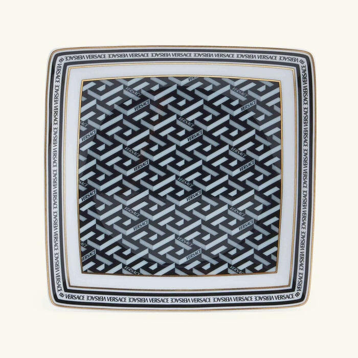 La Greca Trinket Tray Square Small Black versace la greca trinket tray square small black