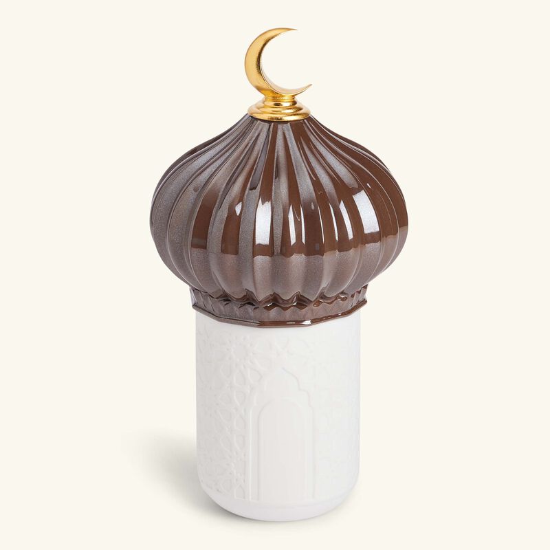 lladro majestic nights candle brown