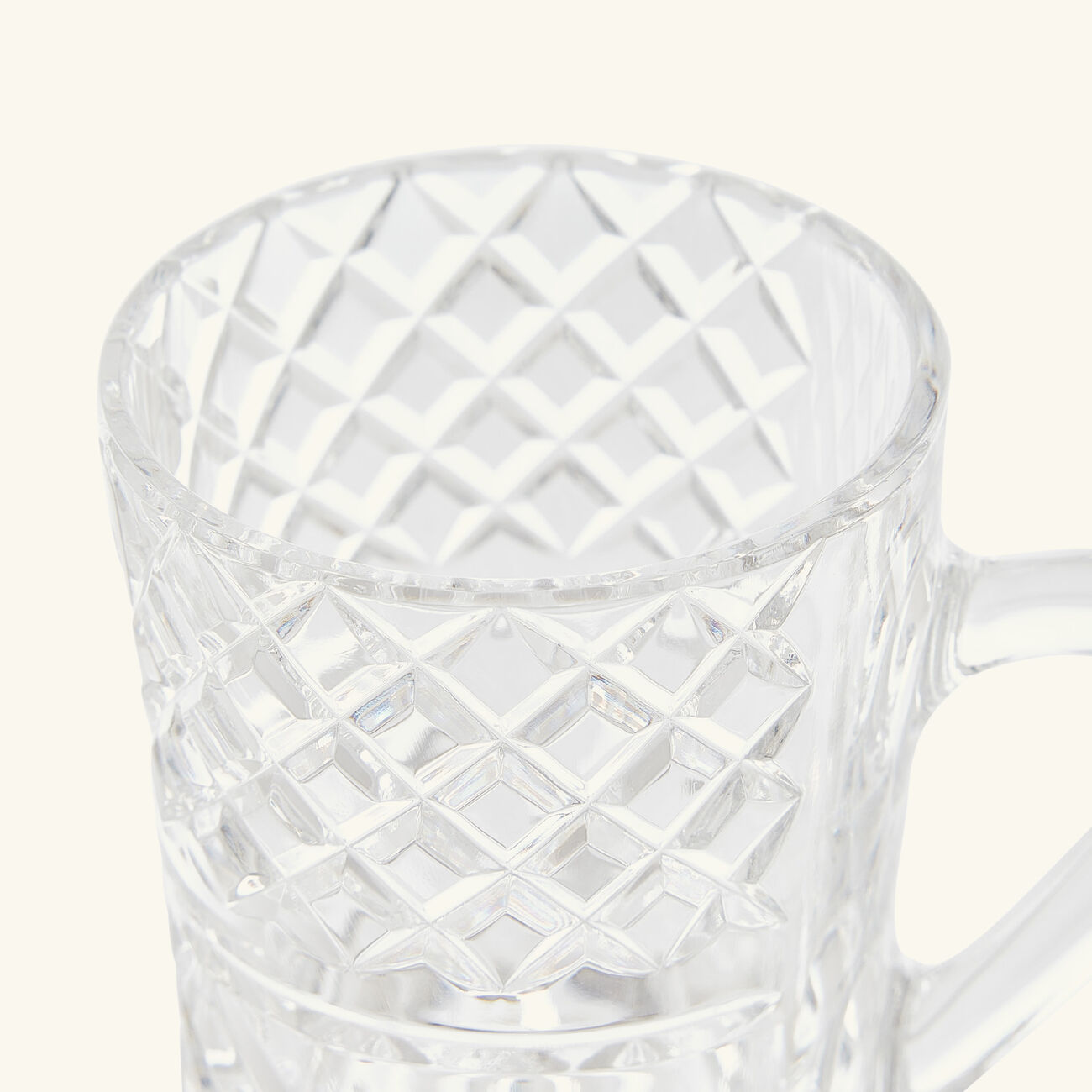 ماريو تشيوني فنجان الشاي كاترينا مع صحنه شفاف