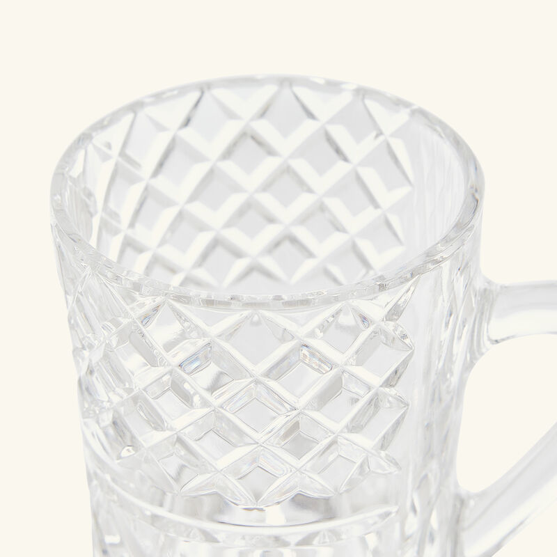 ماريو تشيوني فنجان الشاي كاترينا مع صحنه شفاف