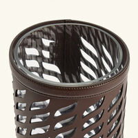 Drill Vase Medium Dark Brown etro drill vase medium dark brown