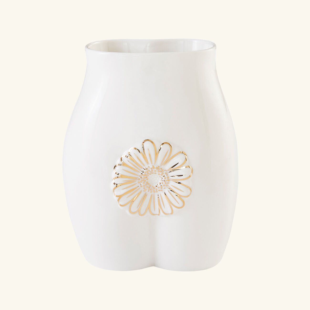 Gilded Muse Edie Vase Small White jonathan adler gilded muse edie vase small white