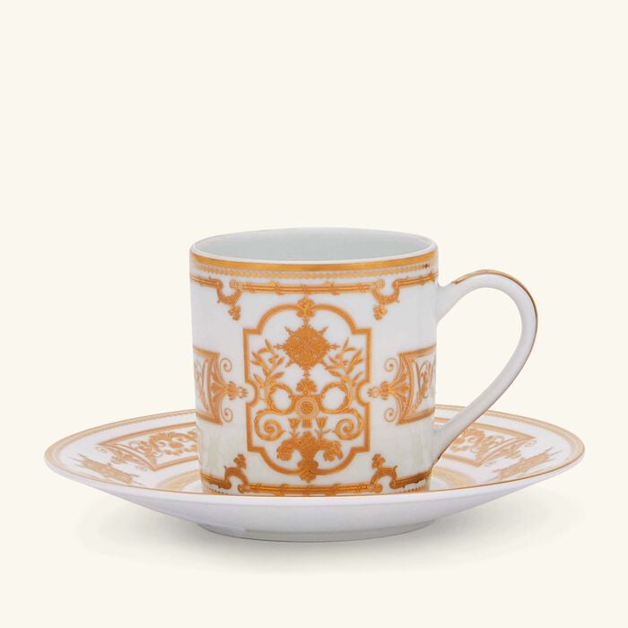 Aux Rois Coffee Cup & Saucer Gold bernardaud aux rois coffee cup saucer gold