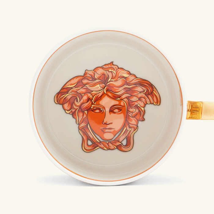 Orange Coin Coffee Cup & Saucer Orange versace orange coin coffee cup saucer orange