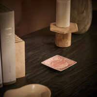 versace barocco trinket tray square small pink