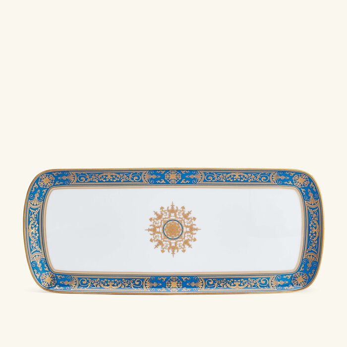 Aux Rois Cake Platter Rectangular Gold bernardaud aux rois cake platter rectangular gold