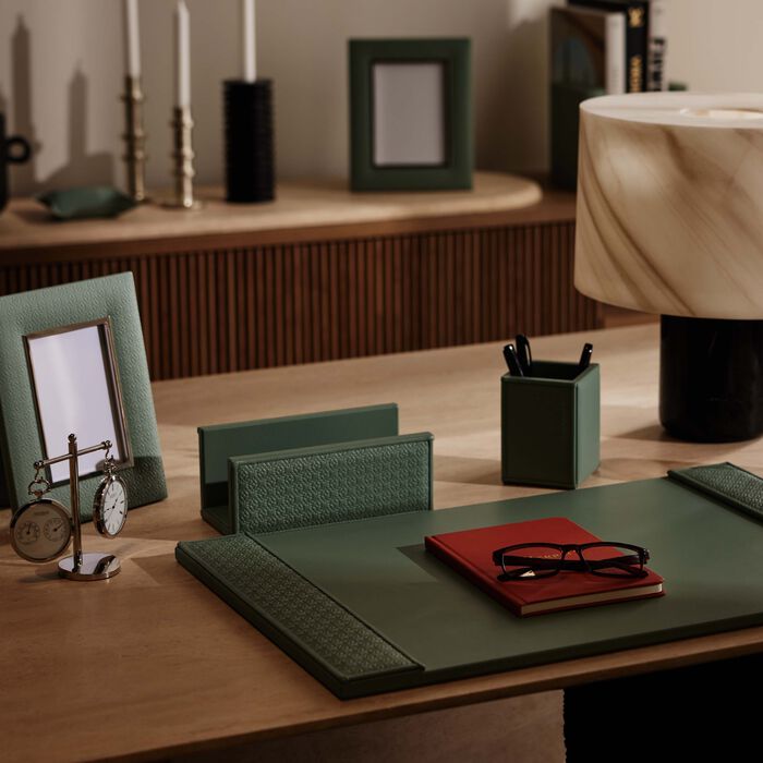 giobagnara elie saab monogram desk blotter agata green