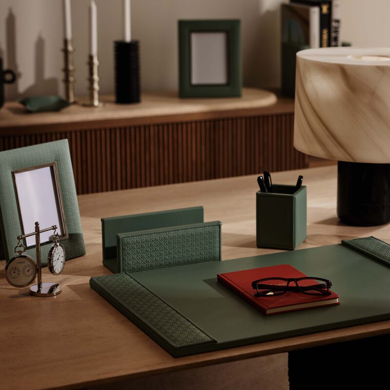 giobagnara elie saab monogram desk blotter agata green