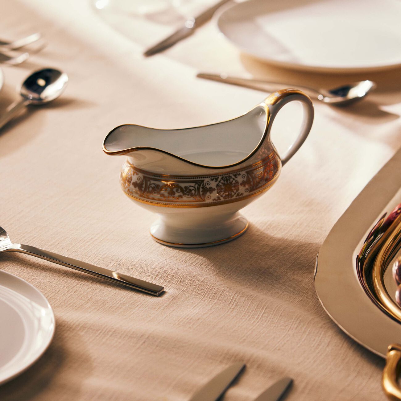 Aux Rois Gravy Boat Gold bernardaud aux rois gravy boat gold