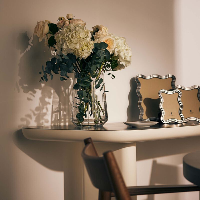 كريستوفل مزهرية جرافيك متوسطة شفافة