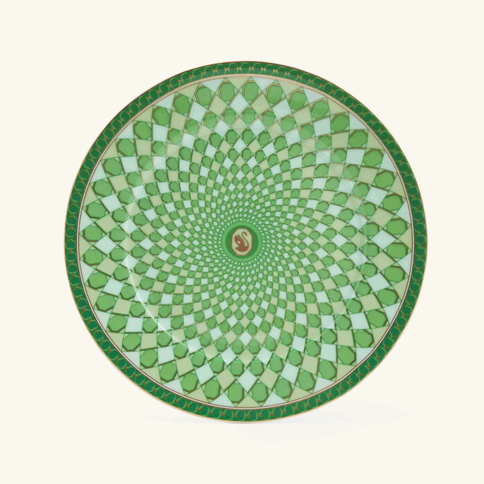 rosenthal signum fern plate round green 18cm
