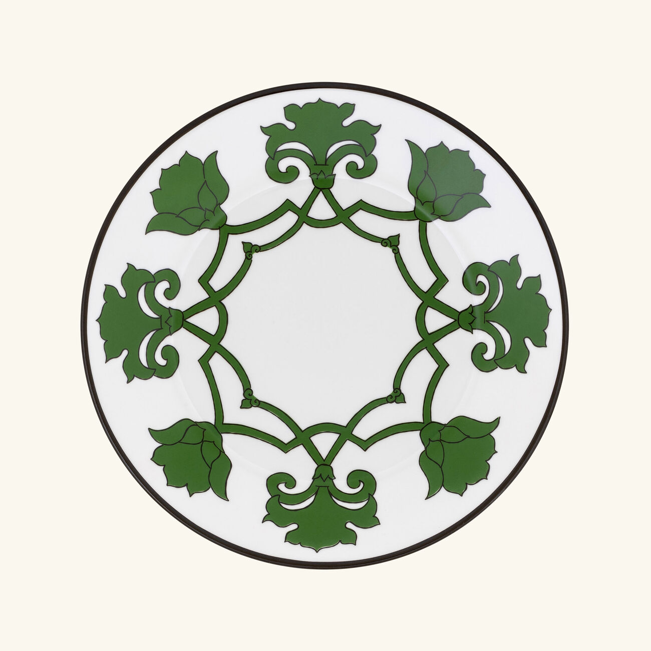 pinto paris jaipur dessert plate round green 21cm