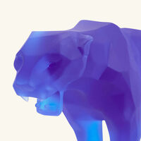 Wild Panther Sculpture Small Blue Limited Edition daum wild panther sculpture small blue limited edition