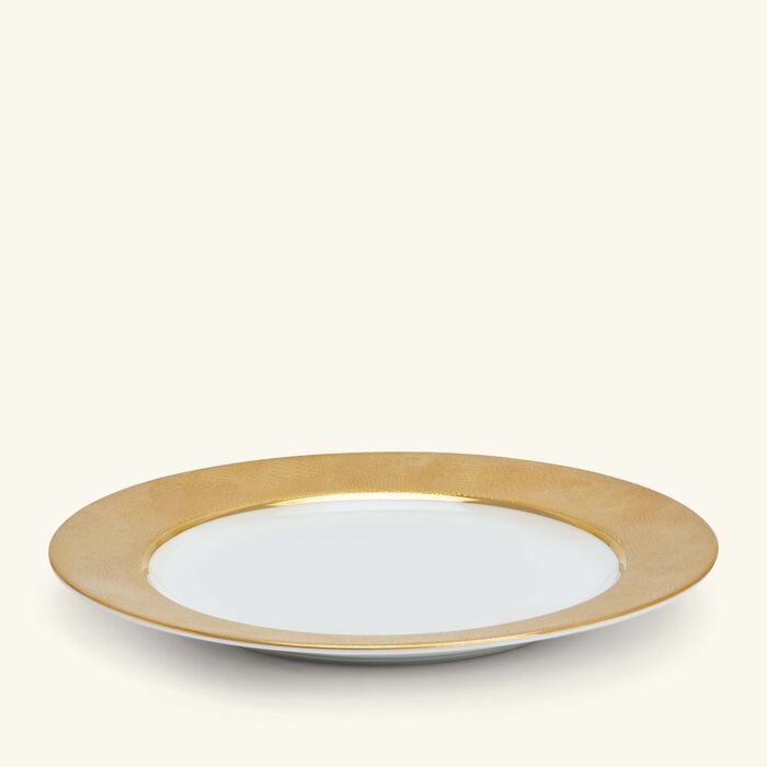 bernardaud sauvage blanc salad plate round gold 21cm